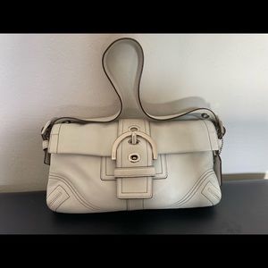 Coach leather shoulder bag